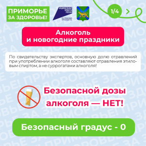 23 декабря - 5 января - Неделя профилактики злоупотребления алкоголем в новогодние праздники